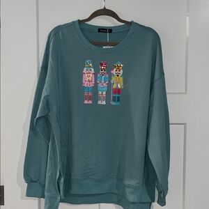 Size large. Christmas Nutcracker sweatshirt